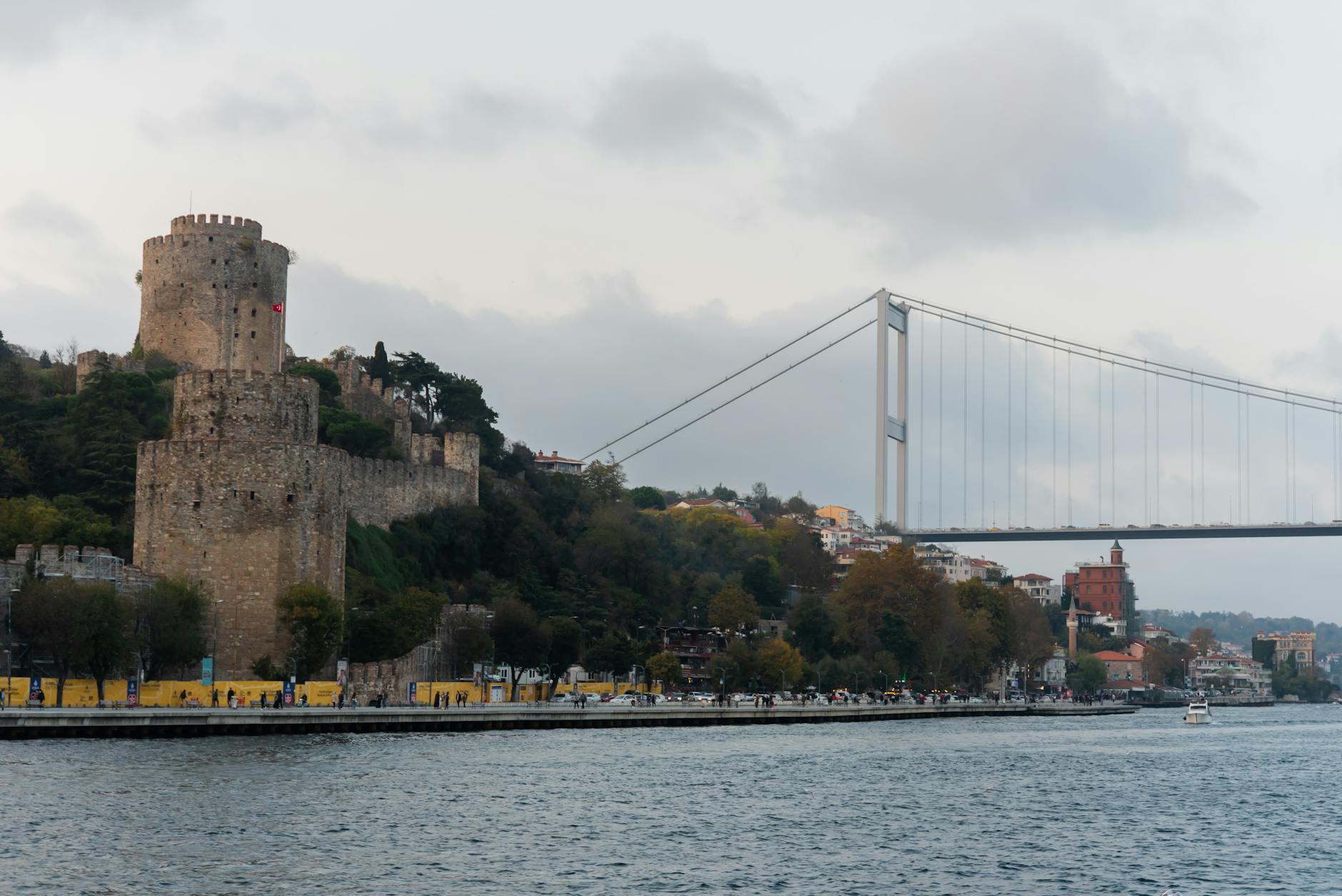 Vue de la forteresse Rumeli Hisarı et du pont sur le Bosphore.